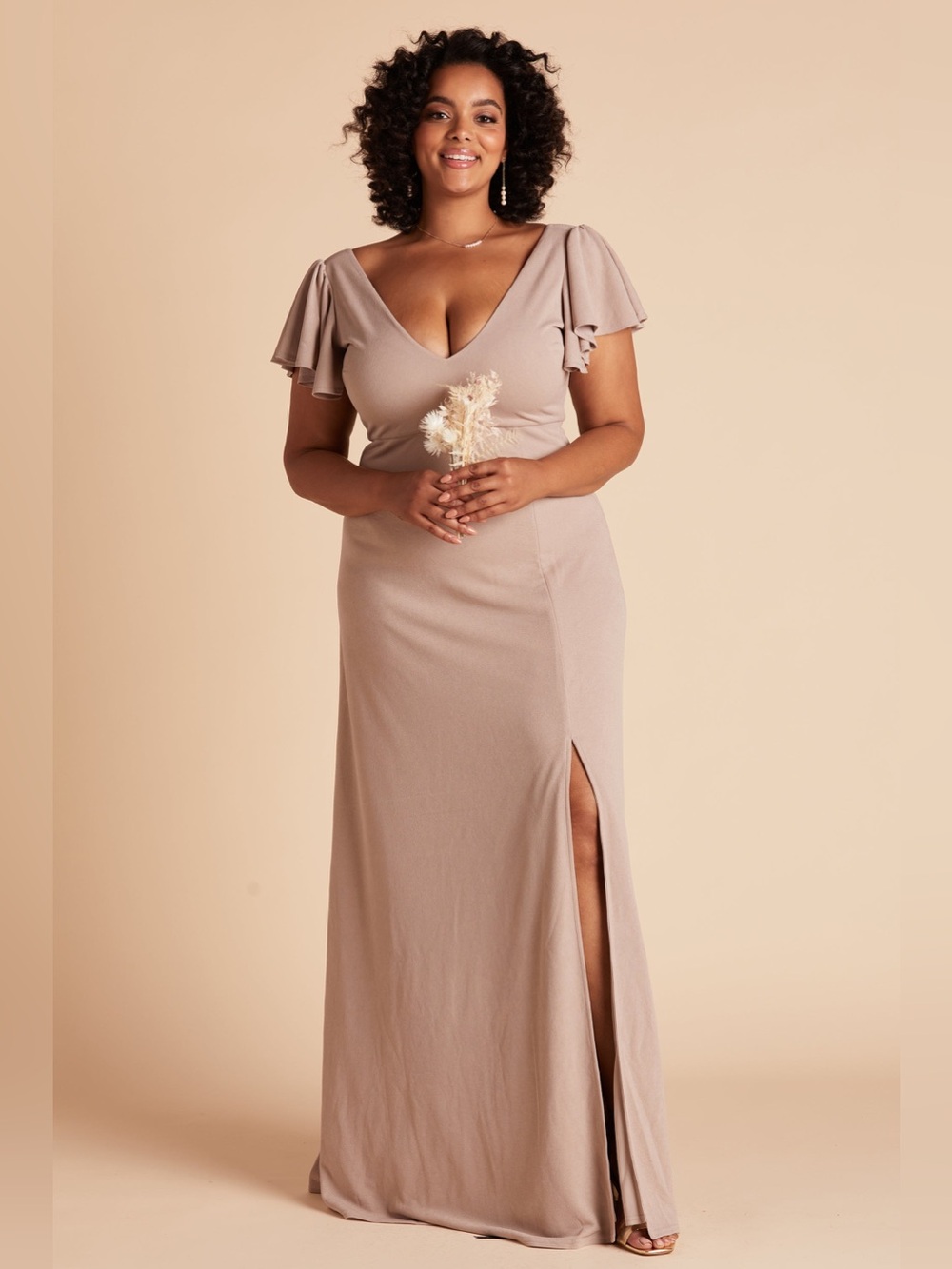 NWT Birdy Grey HANNAH DRESS in taupe